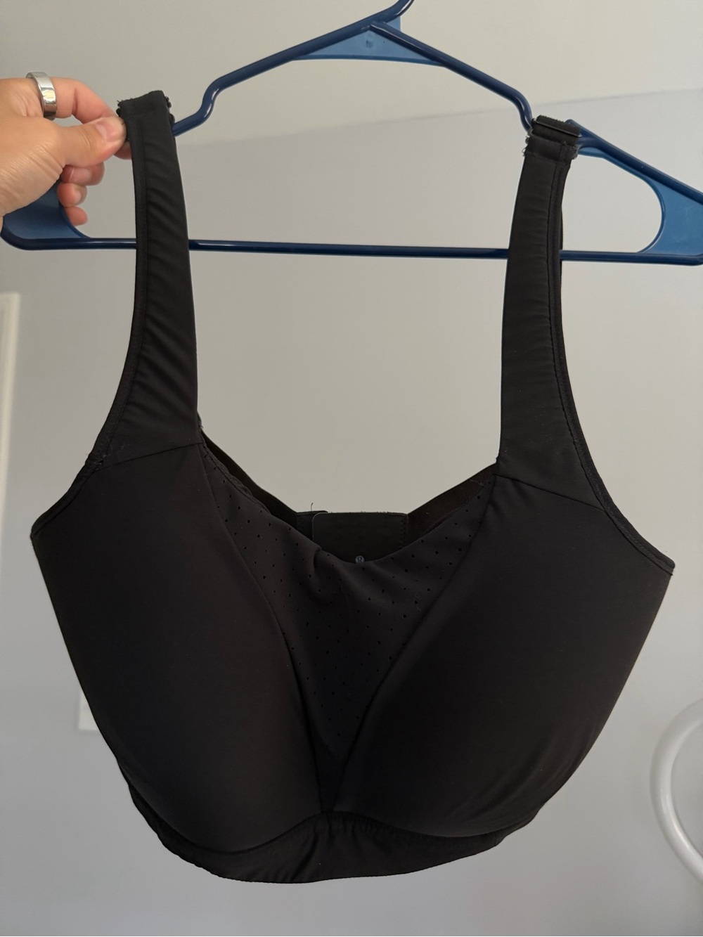 lululemon athletica Black Perforated Support Sports Bra